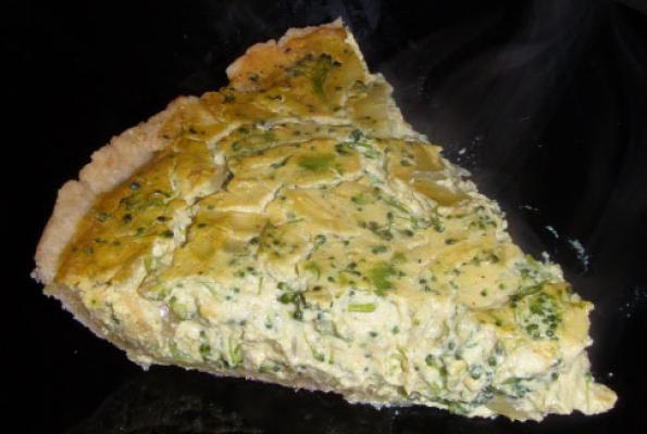 Spinach and Broccoli Quiche