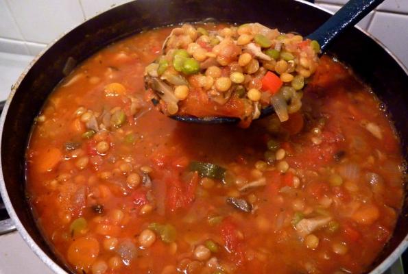 Wild Mushroom Lentil-Veggie Soup | VegWeb.com, The World's Largest ...