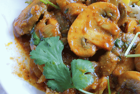 Simple Mushroom Curry | VegWeb.com, The World's Largest Collection of
