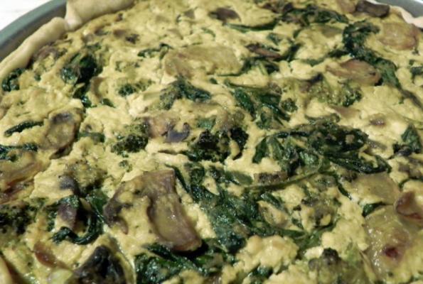 Tofu Quiche with Spinach and Broccoli | VegWeb.com, The World's Largest