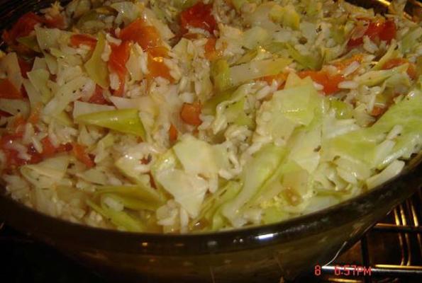 Rice and Cabbage Casserole | VegWeb.com, The World's Largest Collection ...